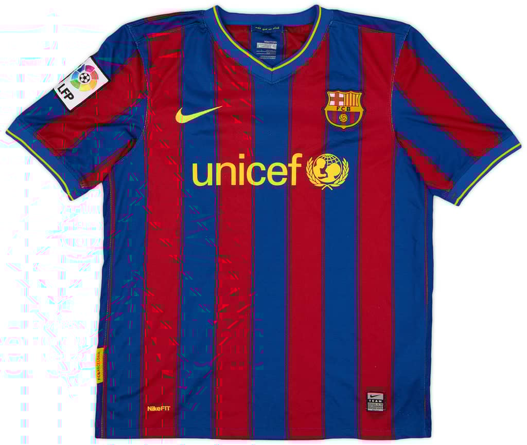 2009-10 Barcelona Home Shirt - 8/10 - (L.Boys)