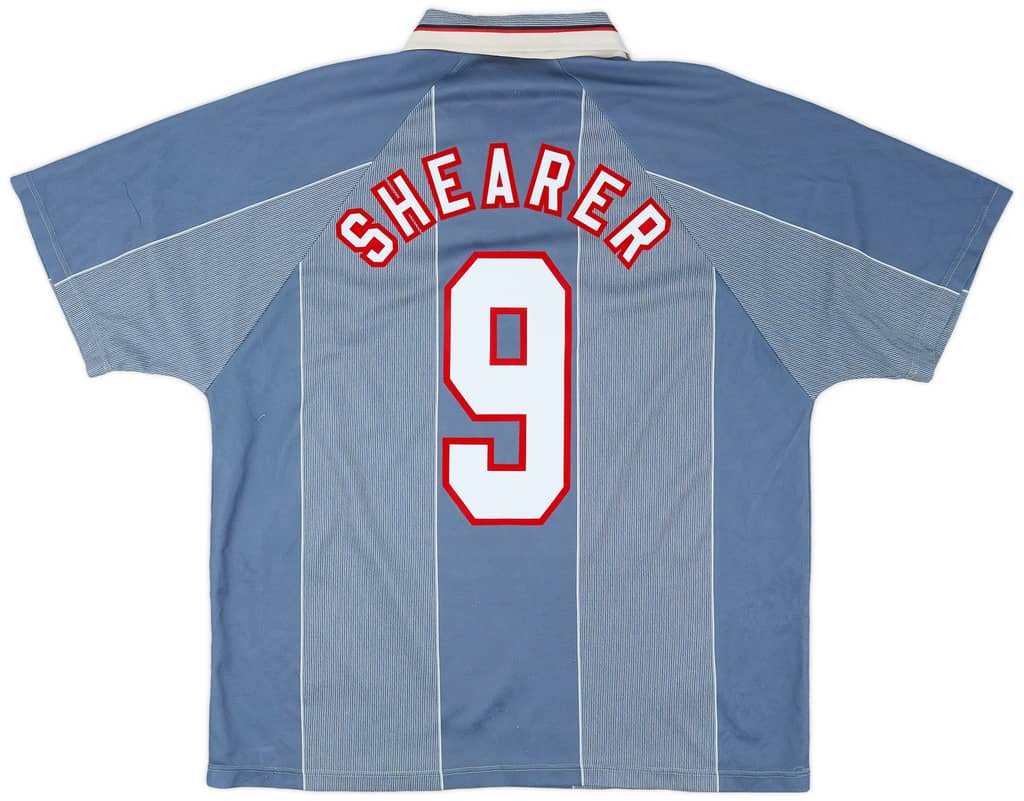 1996-97 England Away Shirt Shearer #9 - 7/10 - (XL)