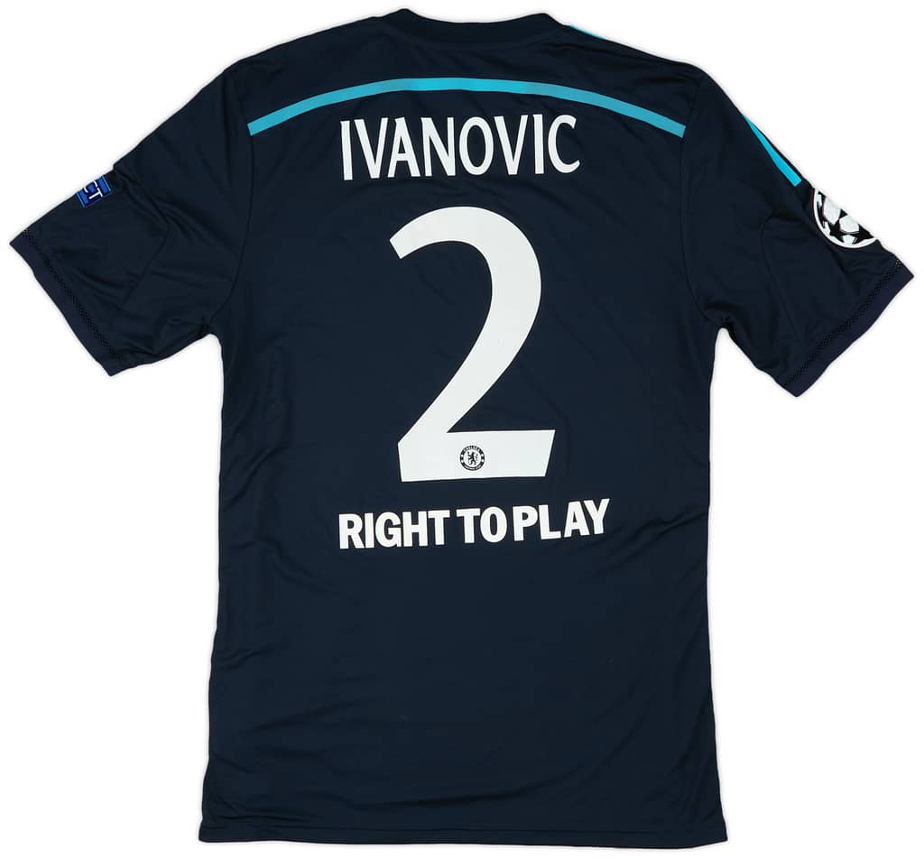 2014-15 Chelsea Player Issue Champions League Third Shirt Ivanovic #2 - 8/10 - (L)