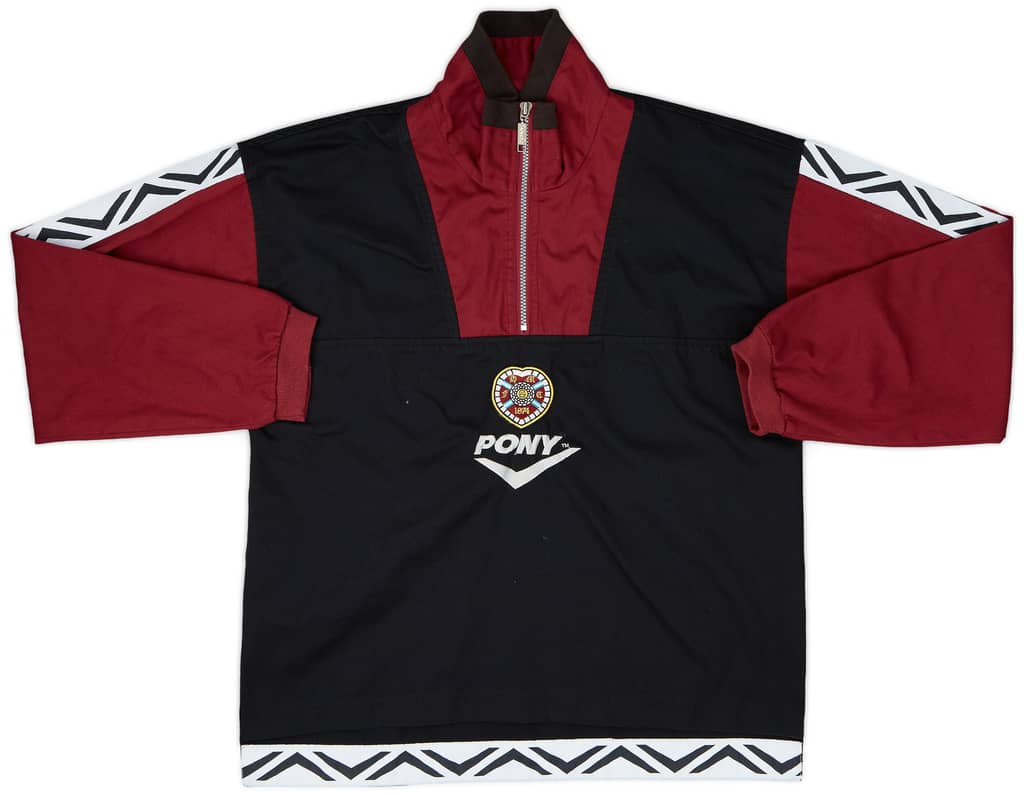 1995-97 Hearts Pony 1/4 Zip Drill Top - 8/10 - (M)
