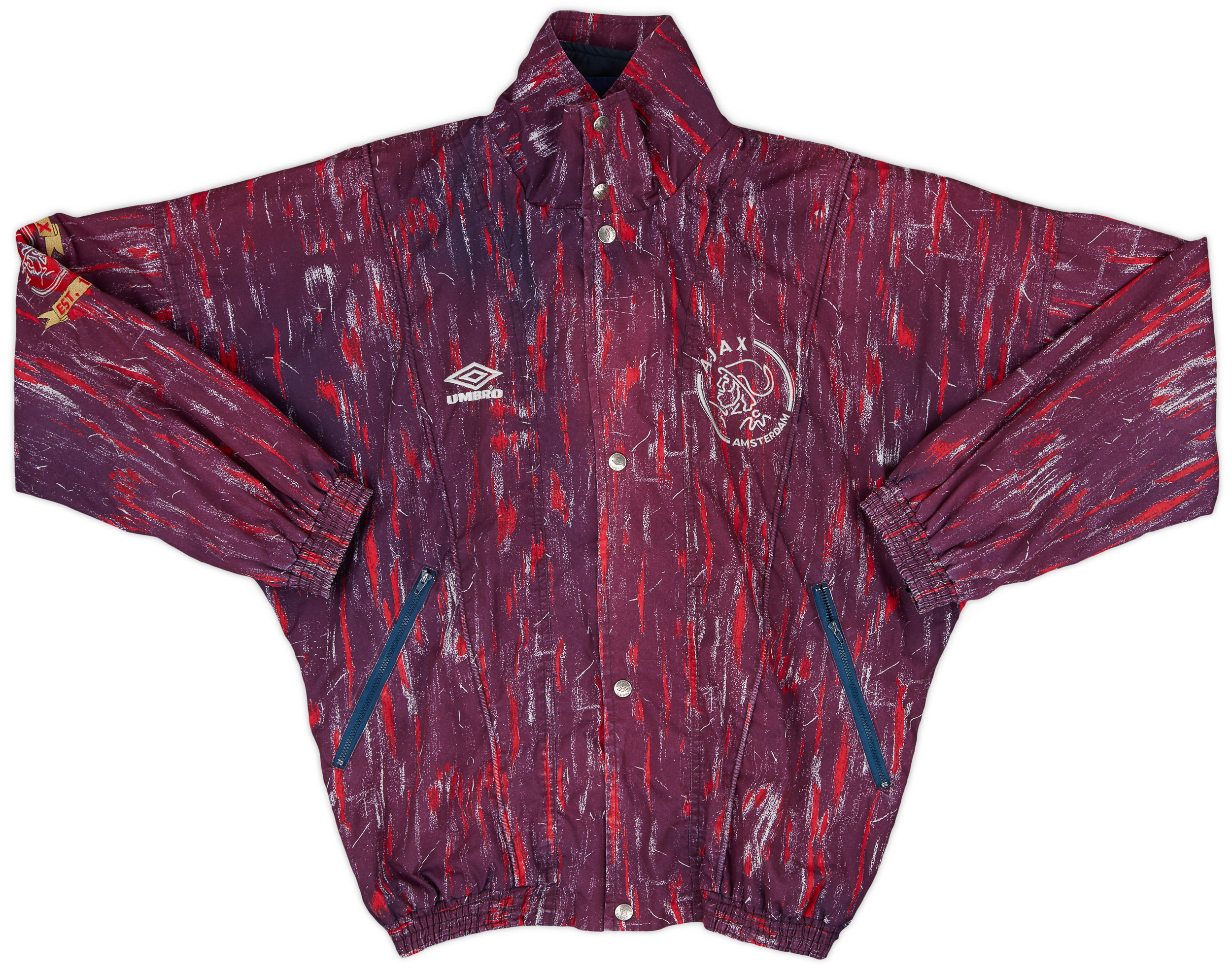 1991-93 Ajax Umbro Track Jacket - 8/10 - (L)