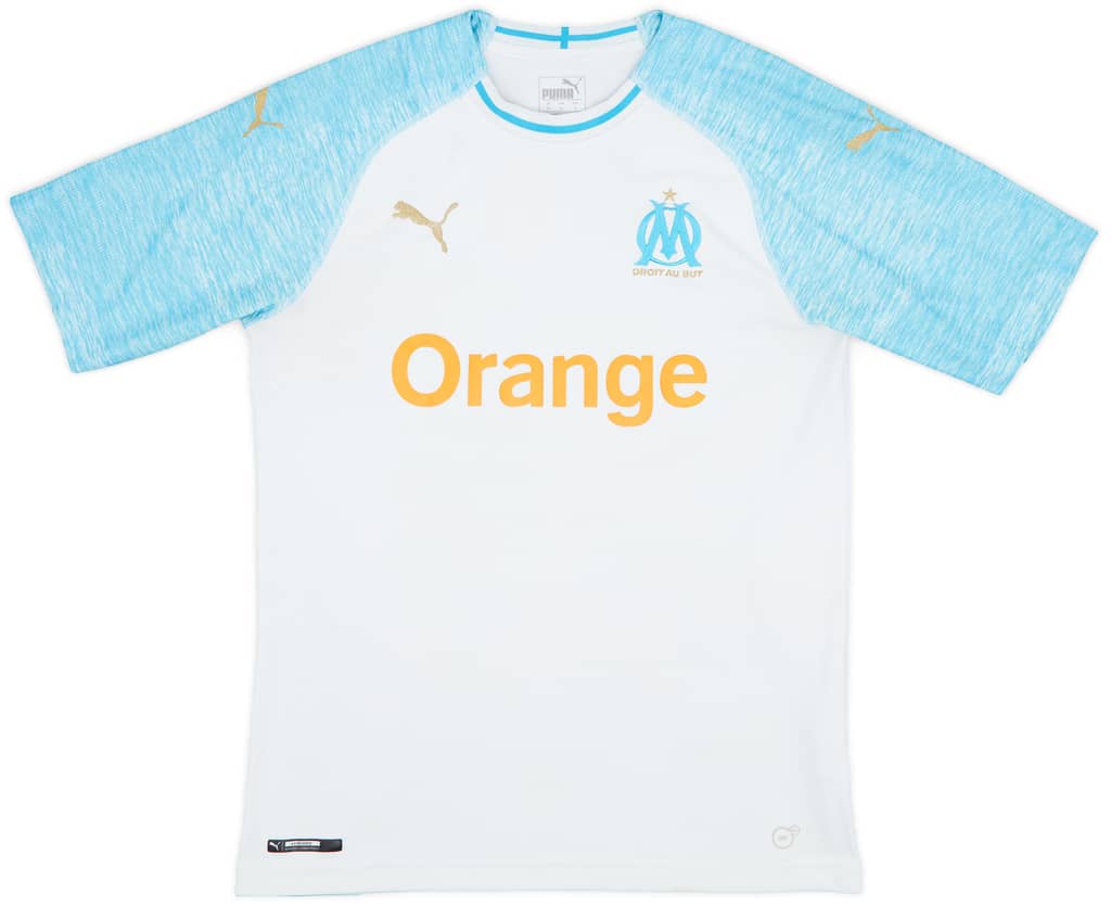 2018-19 Olympique Marseille Home Shirt L.Ocampos #5 - 5/10 - (M)