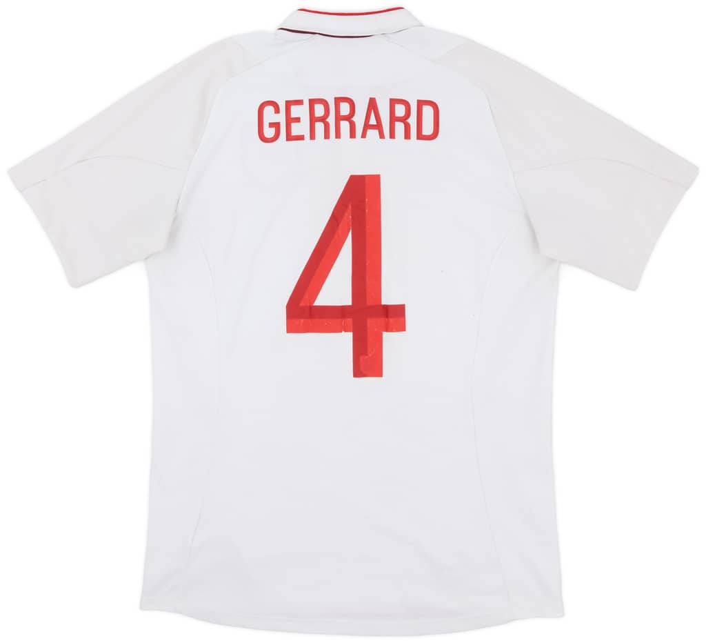 2012-13 England Home Shirt Gerrard #4 - 5/10 - (M)