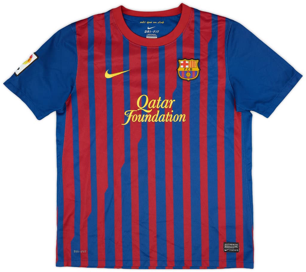 2011-12 Barcelona Home Shirt - 9/10 - (XL.Boys)
