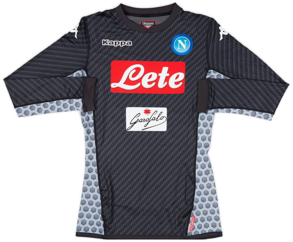 2017-18 Napoli Authentic Fourth L/S Shirt R.Albiol #33 (M)