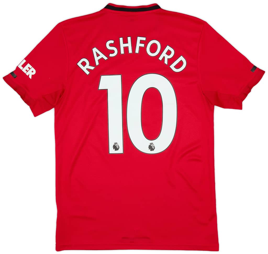 2019-20 Manchester United Home Shirt Rashford #10 - 9/10 - (S)