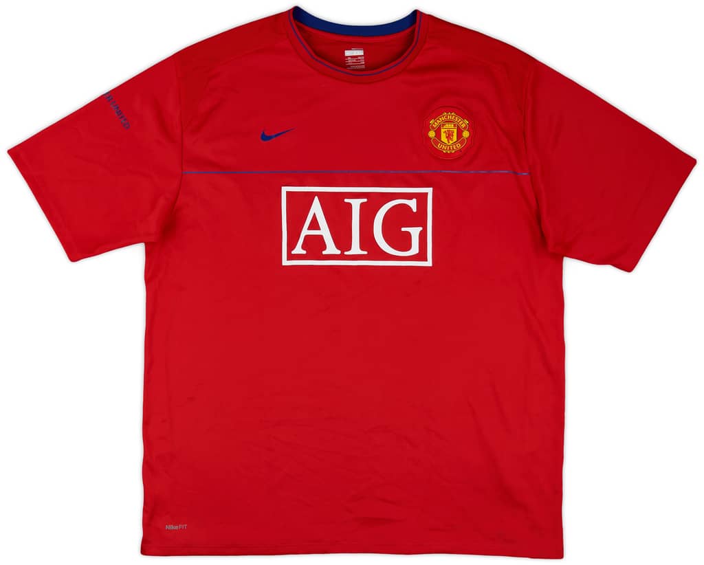 2008-09 Manchester United Nike Training Shirt - 8/10 - (XXL)