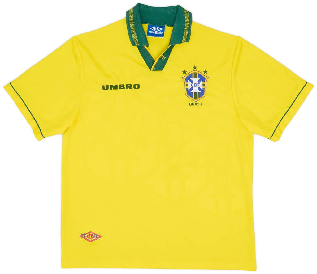 1993-94 Brazil Home Shirt - 6/10 - (L)