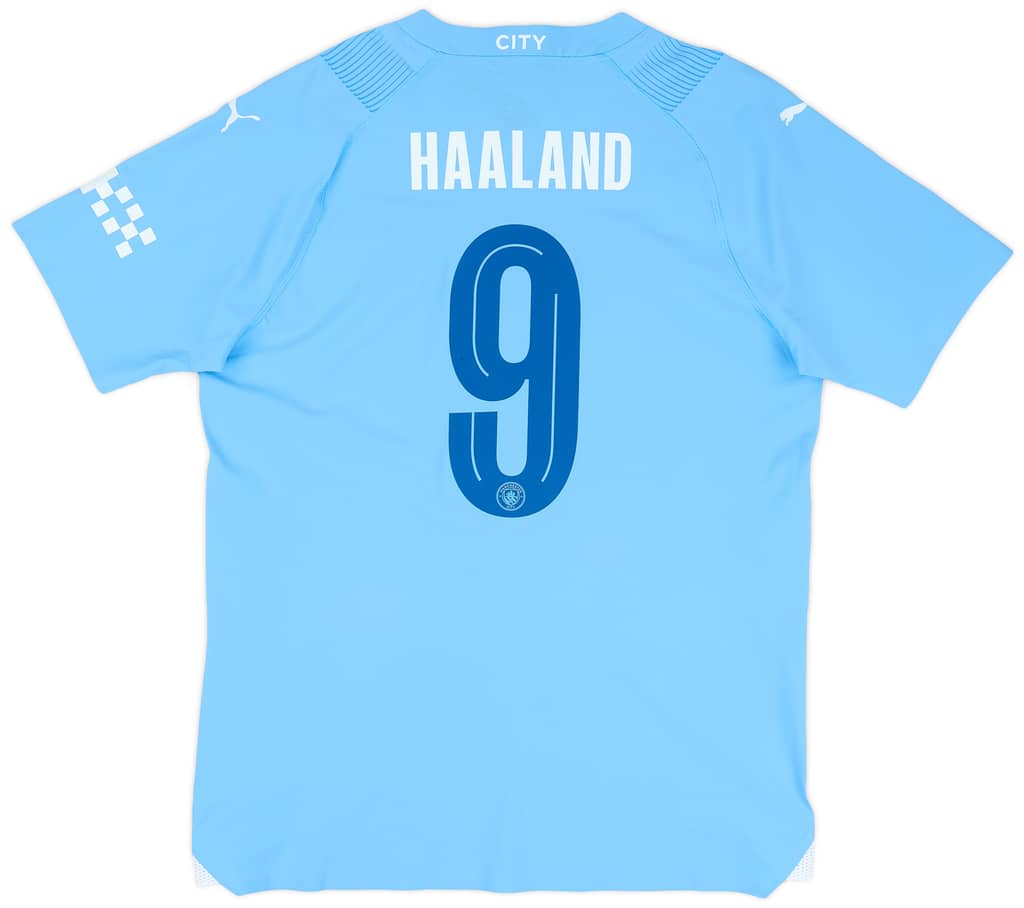 2023-24 Manchester City Player Issue Home European Shirt Haaland #9