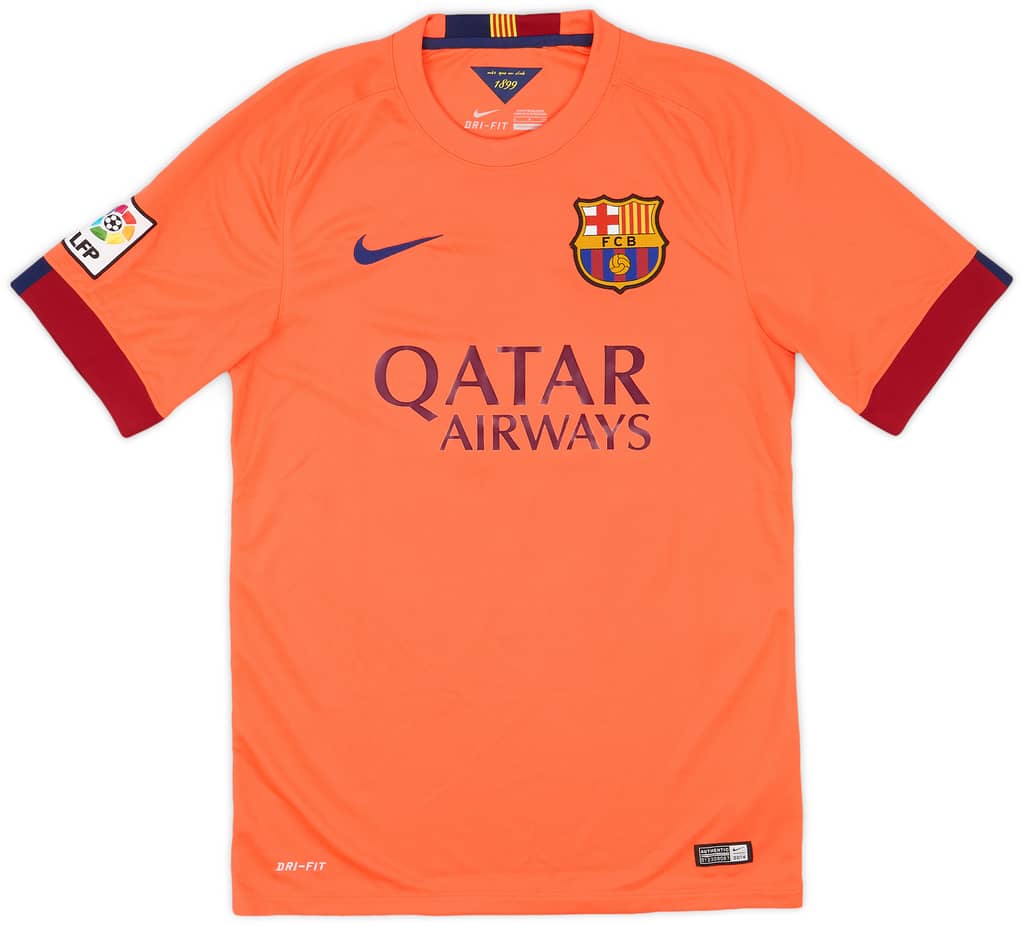 2014-15 Barcelona Away Shirt Messi #10 - 9/10 - (S)