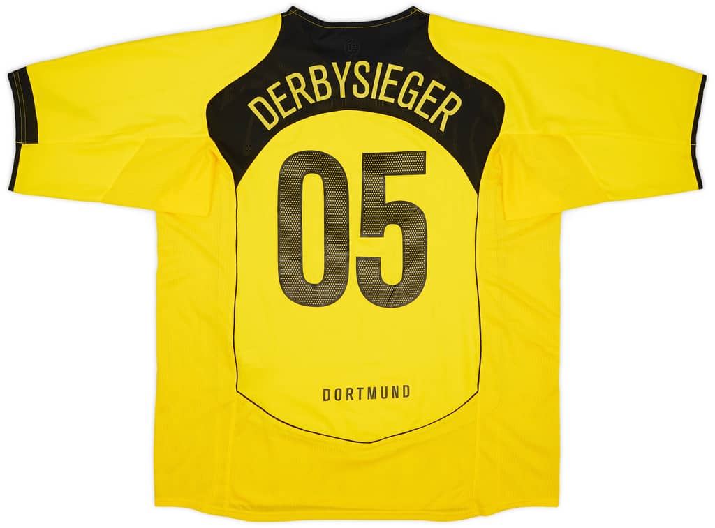 2004-05 Borussia Dortmund Home Shirt Derbysieger #05 - 9/10 - (XXL)