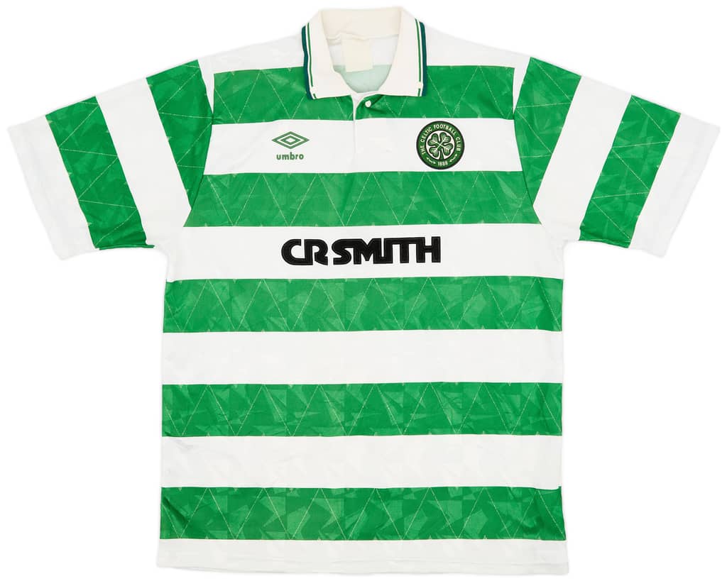 1989-91 Celtic Home Shirt - 8/10 - (XL)