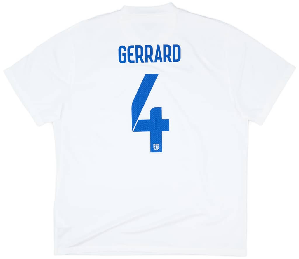 2014-15 England Home Shirt Gerrard #4 - 7/10 - (XXL)