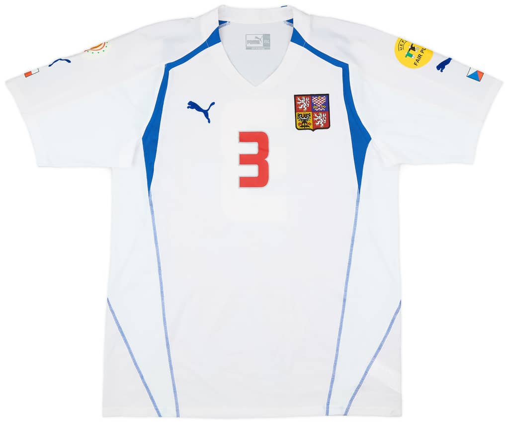 2004 Czech Republic Match Issue Euro 2004 Away Shirt Mares #3