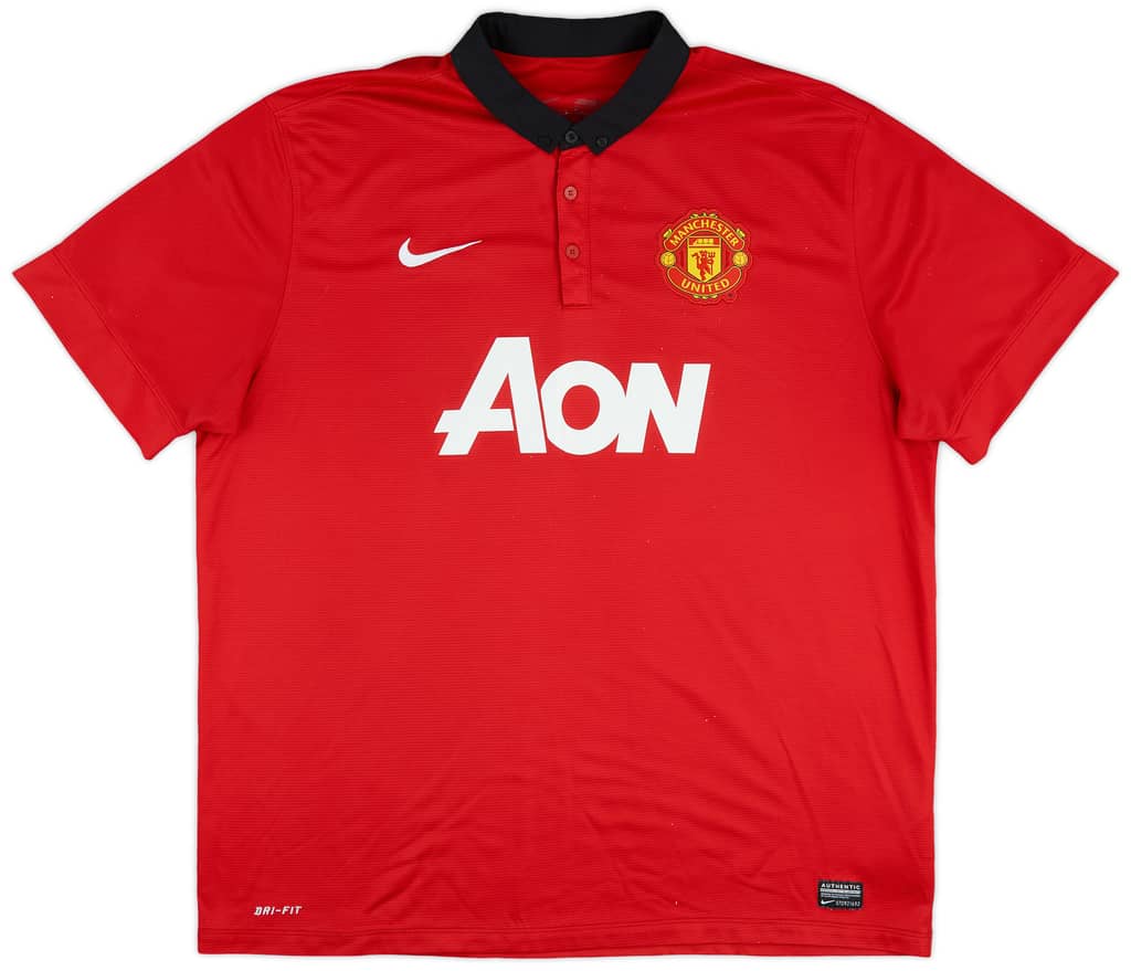 2013-14 Manchester United Home Shirt Evra #3 - 7/10 - (XXL)