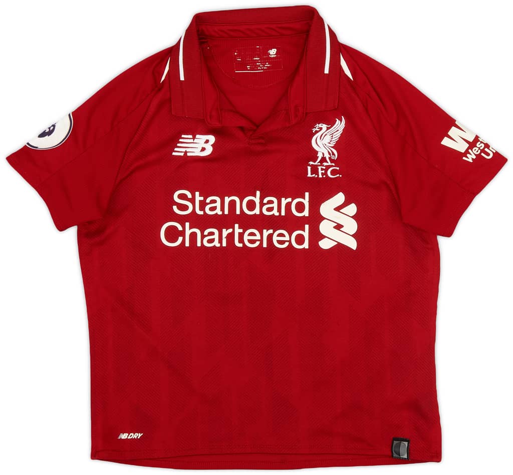 2018-19 Liverpool Home Shirt - 6/10 - (XS.Boys)