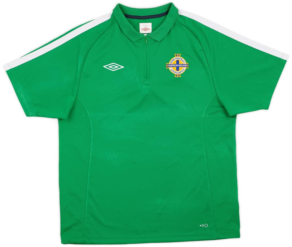 2010-11 Northern Ireland 1/4 Zip Polo Shirt - 8/10 - (L)