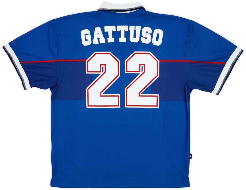1997-99 Rangers Home Shirt Gattuso #22 - 8/10 - (XXL)