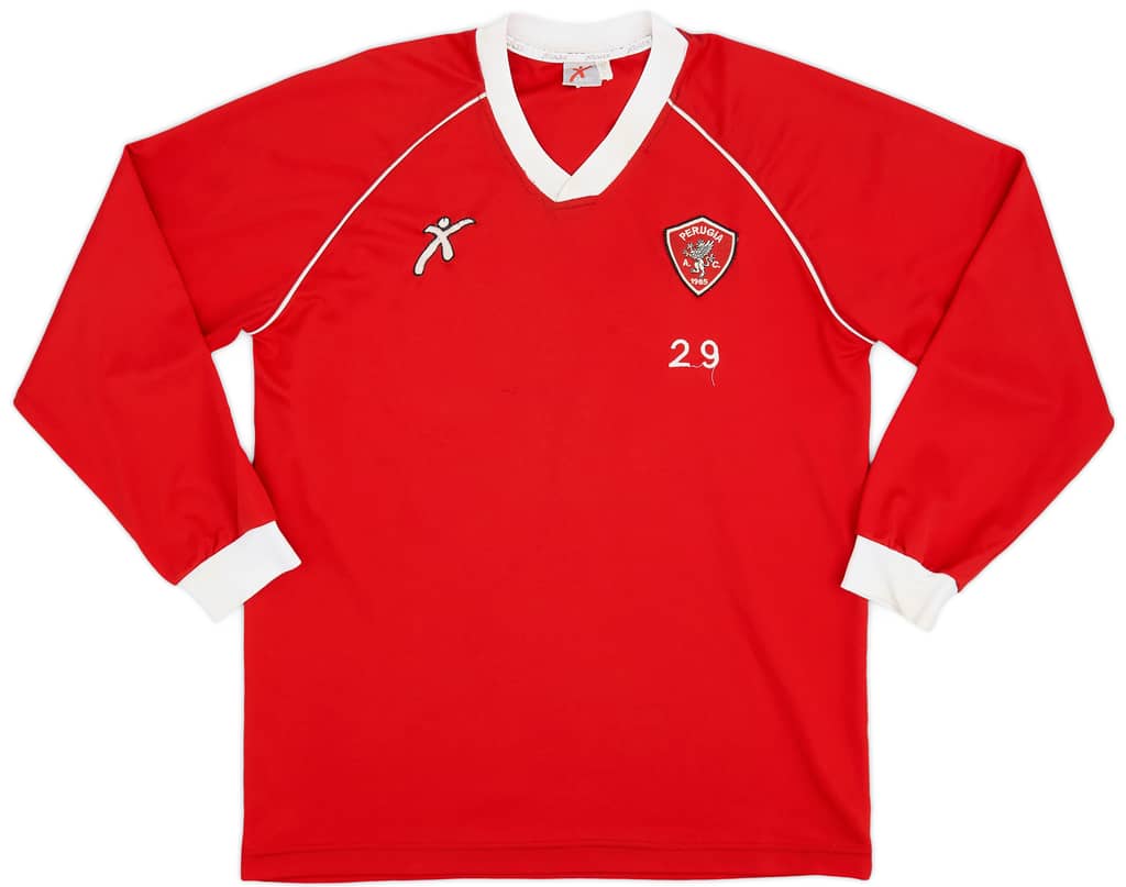 2001-02 Perugia Galex Player Issue Training L/S Shirt #29 - 7/10 - (S)