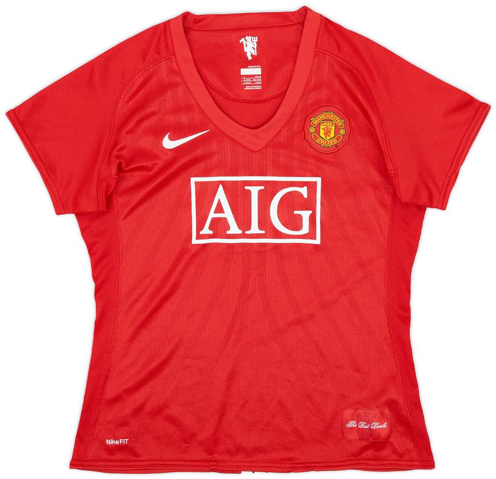 2007-09 Manchester United Home Shirt - 5/10 - (Women's L)