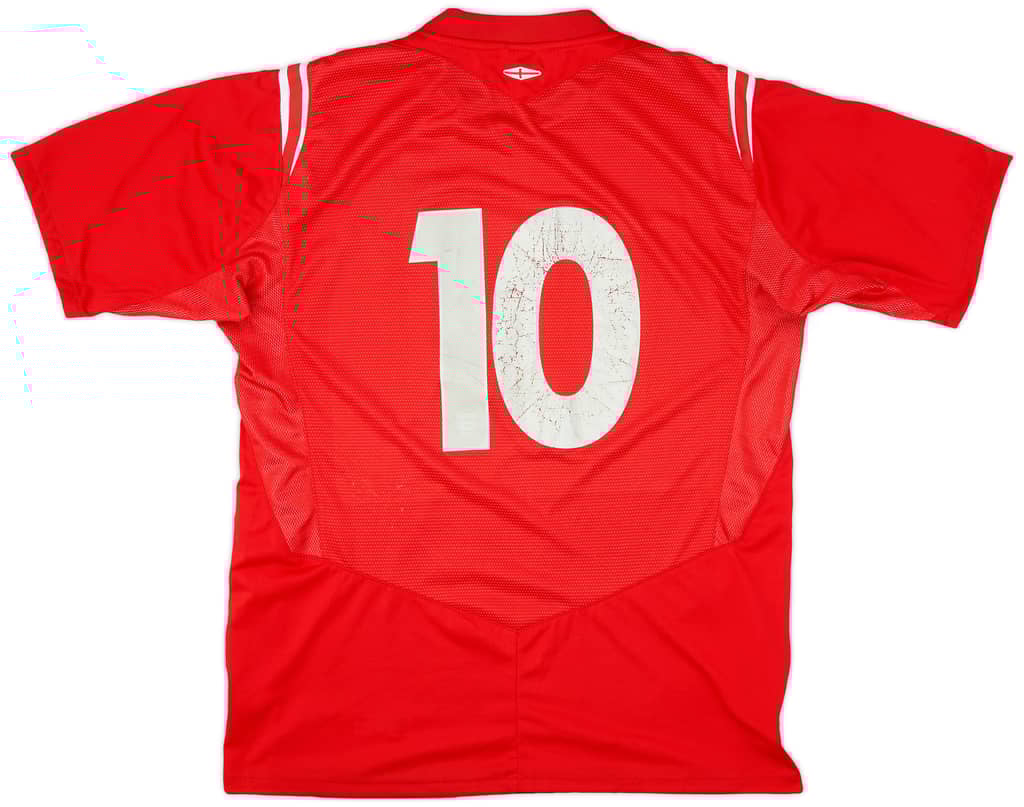 2004-06 England Away Shirt #10 - 7/10 - (L)