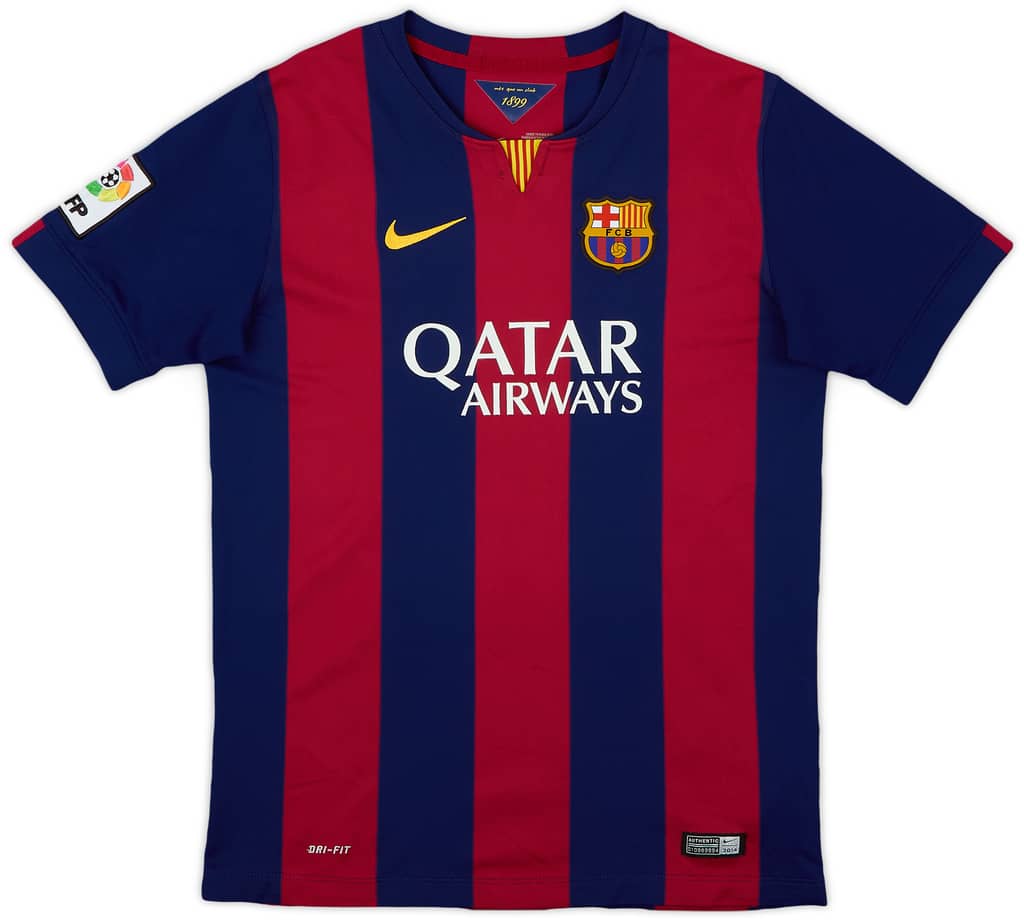 2014-15 Barcelona Home Shirt - 8/10 - (XL.Boys)