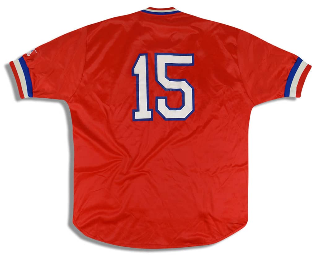 1986 Texas Rangers #15 Jersey XL