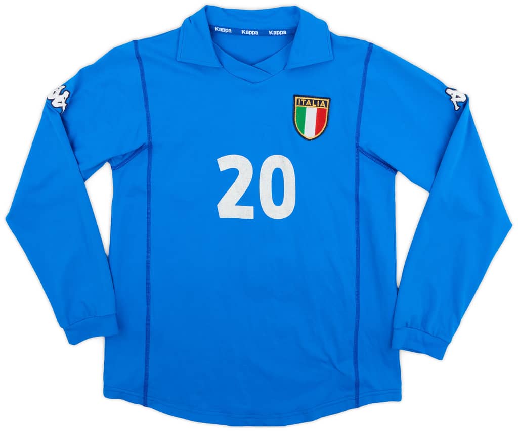 2001 Italy Women's Home L/S Shirt #20 - 5/10 - (Women's M)