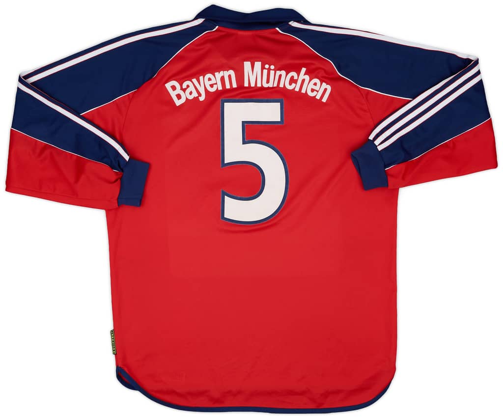 1999-01 Bayern Munich 'Junior Team' Match Issue Home L/S Shirt #5