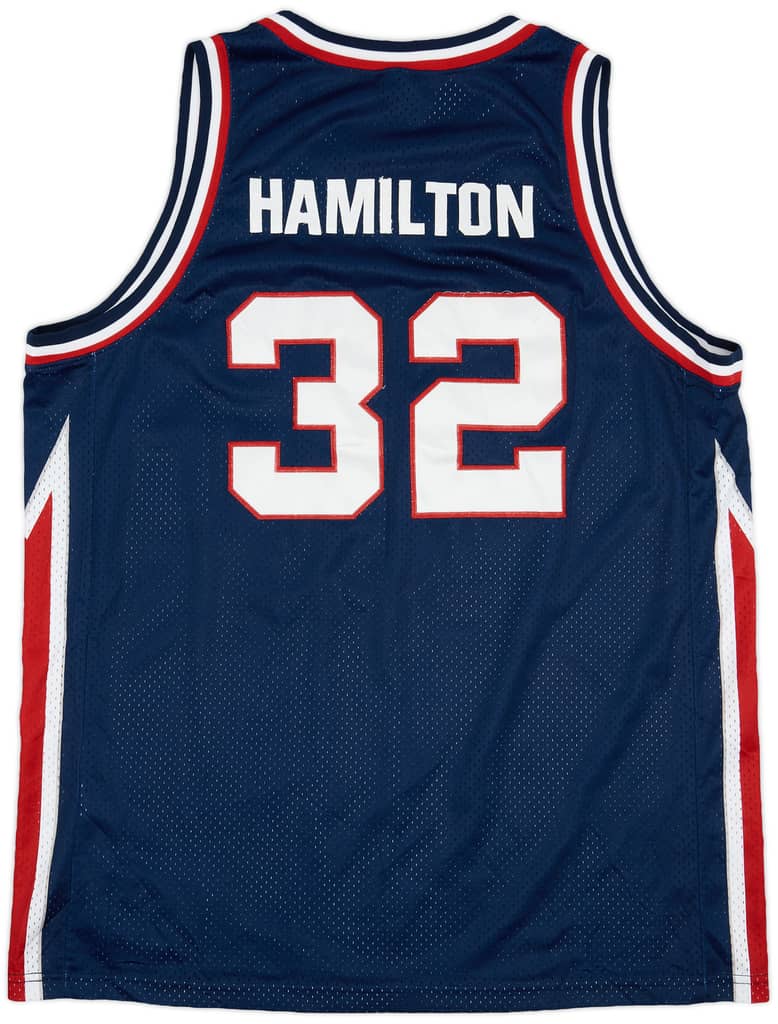 1980-81 Detroit Pistons Hamilton #32 Nike Rewind Swingman Jersey - 8/10 - (XXL)