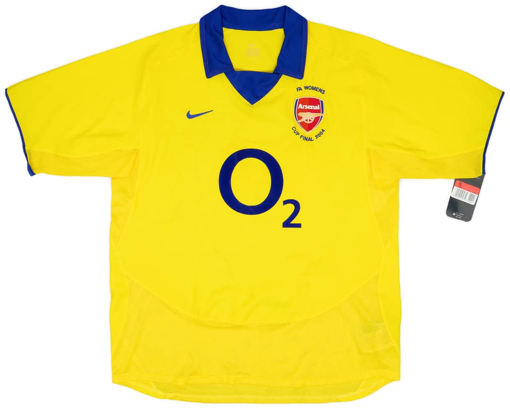 2004 Arsenal Player Issue FA Women's Cup Final Away Shirt