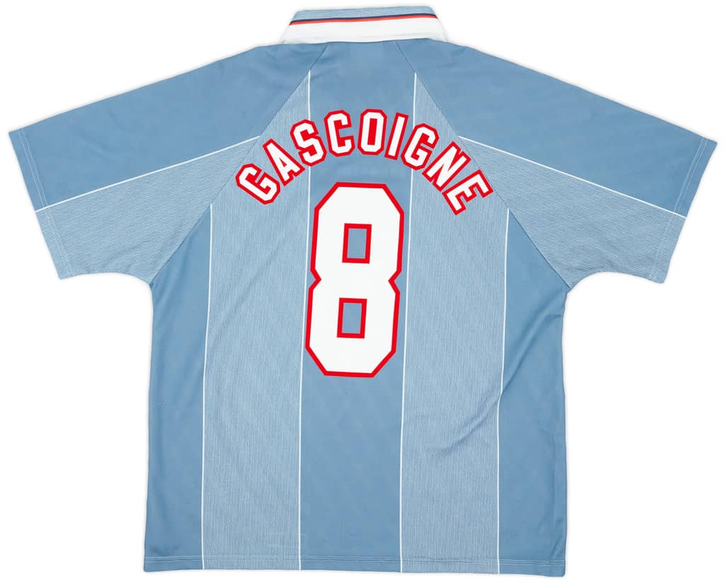 1996-97 England Away Shirt Gascoigne #8 - 8/10 - (XL)