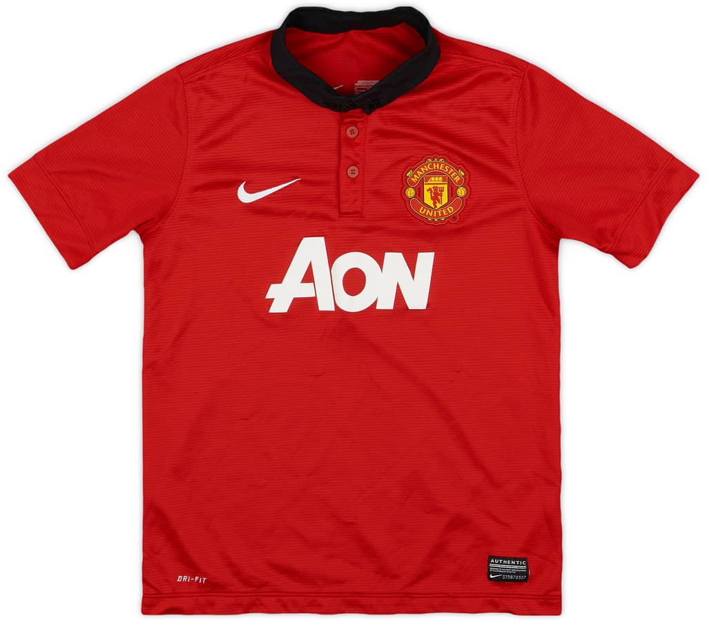 2013-14 Manchester United Home Shirt - 8/10 - (M.Boys)
