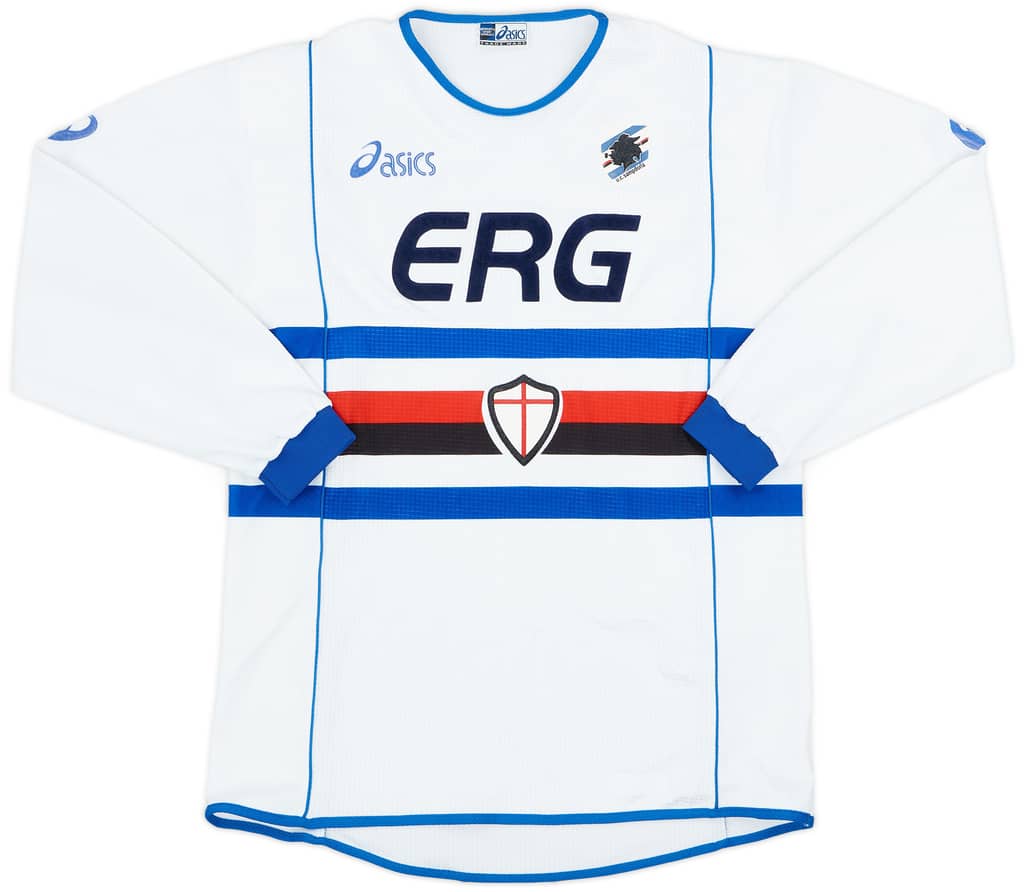 2002-03 Sampdoria Away L/S Shirt - 8/10 - (XL)