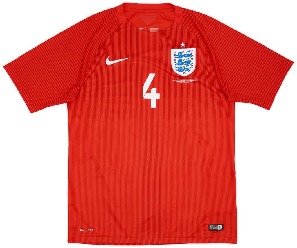 2014-15 England Away Shirt Gerrard #4 - 8/10 - (M)