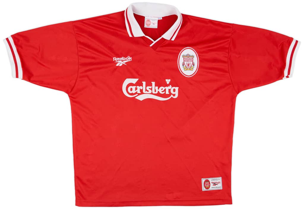 1996-98 Liverpool Home Shirt Redknapp #11 - 8/10 - (XL)