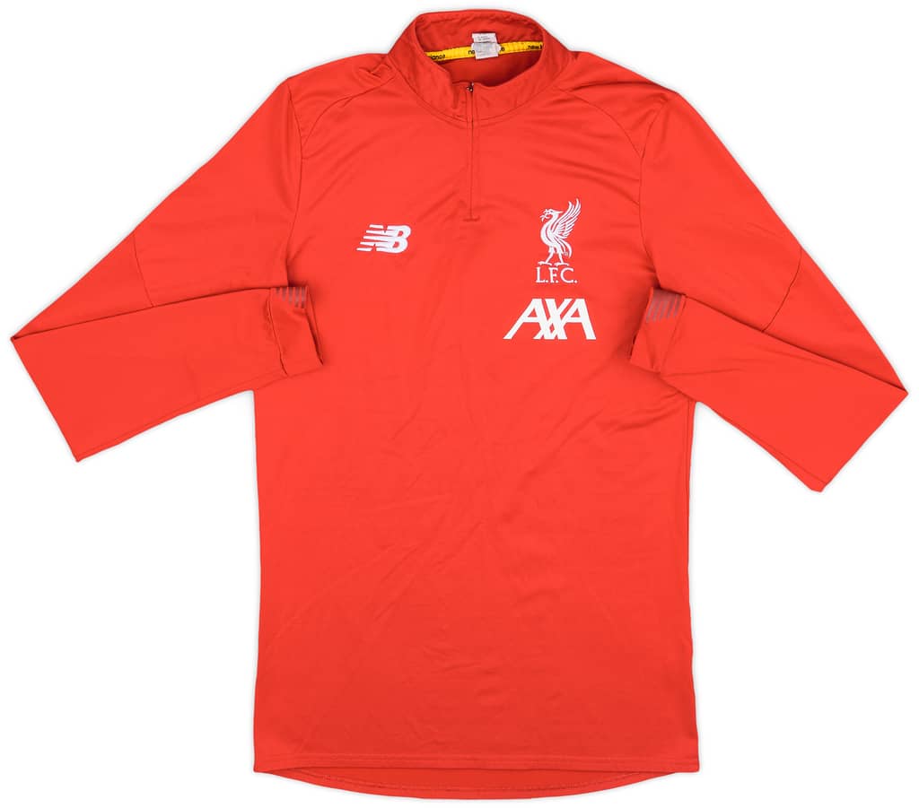 2019-20 Liverpool New Balance 1/4 Zip Training Top - 8/10 - (S)
