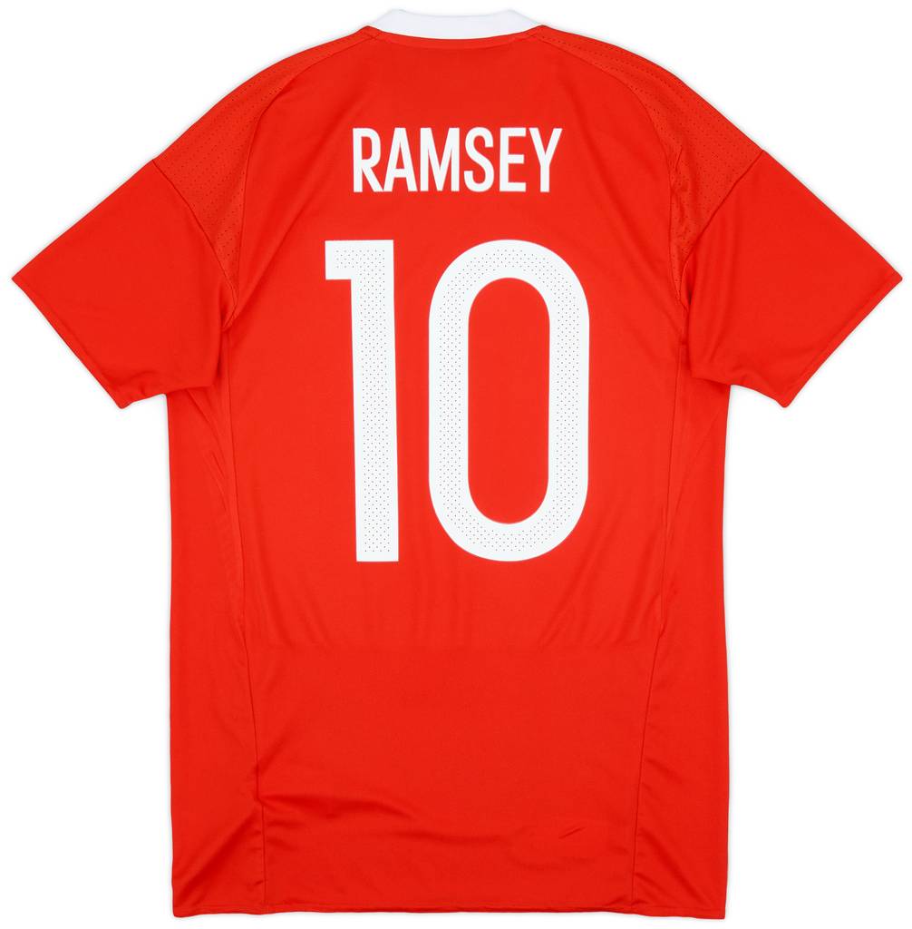 2016-17 Wales Home Shirt Ramsey #10 - 9/10 - (S)
