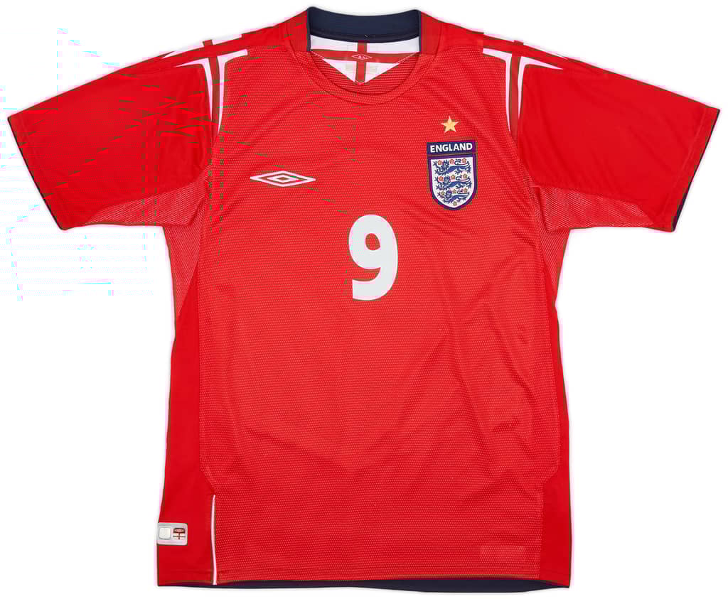 2004-06 England Away Shirt Rooney #9 - 9/10 - (S)