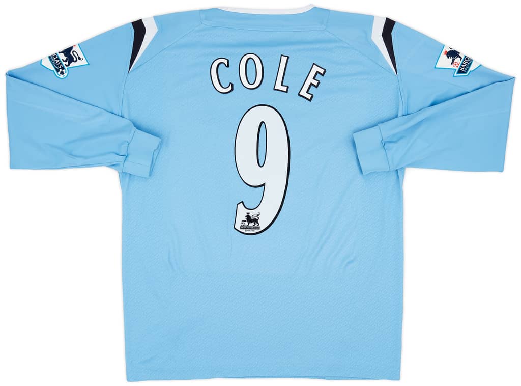 2005-06 Manchester City Home L/S Shirt Cole #9 - 7/10 - (L)