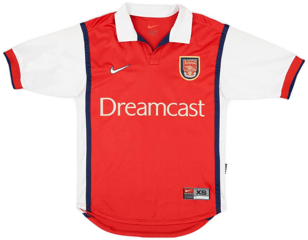 1999-00 Arsenal Home Shirt Bergkamp #10 - 5/10 - (XS)