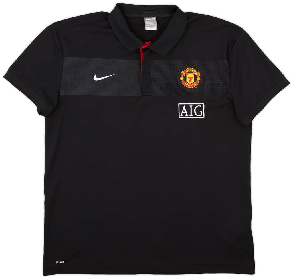 2009-10 Manchester United Nike Polo Shirt - 9/10 - (XXL)