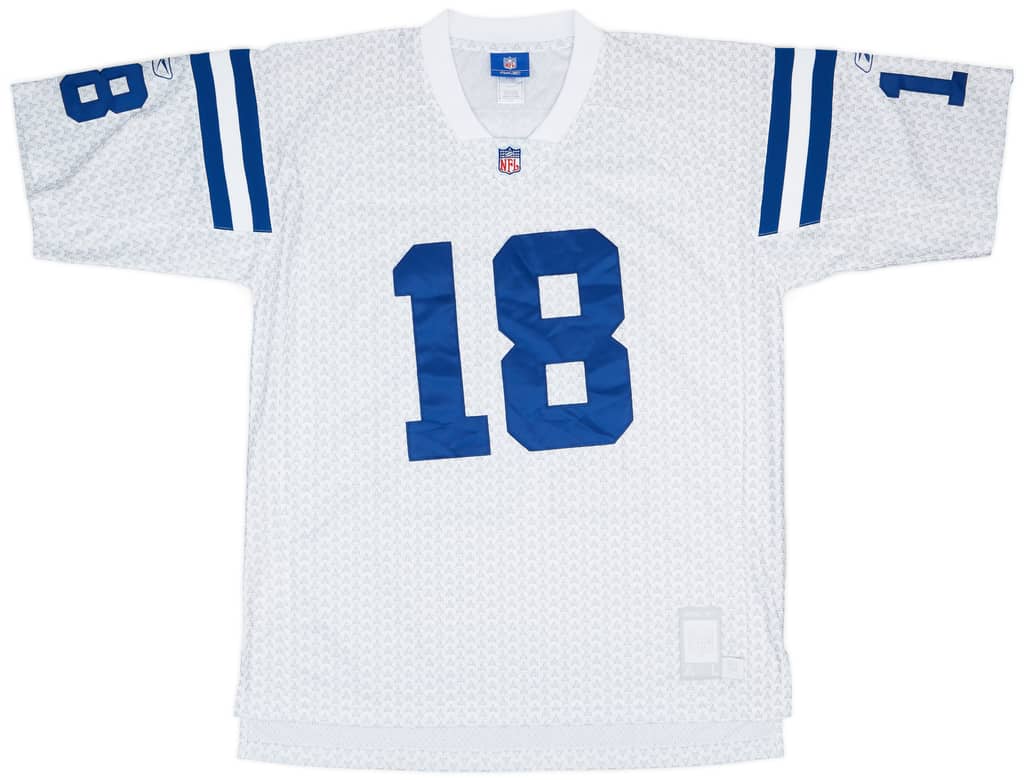 2007 Indianapolis Colts Manning #18 Reebok Premier Jersey - 9/10 - (L)