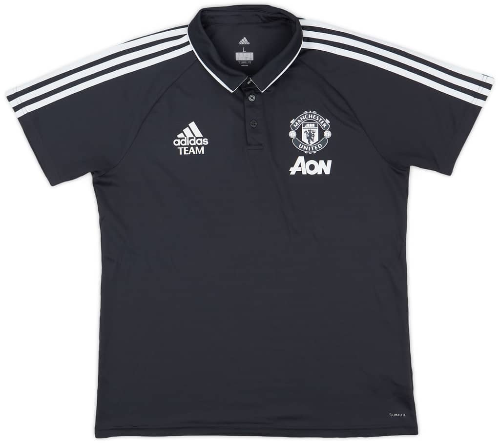 2017-18 Manchester United adidas Polo Shirt - 8/10 - (L)