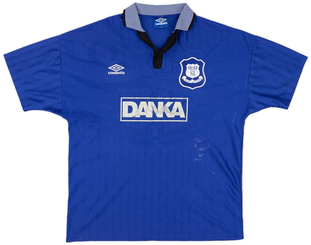 1995-97 Everton Home Shirt - 5/10 - (XL)