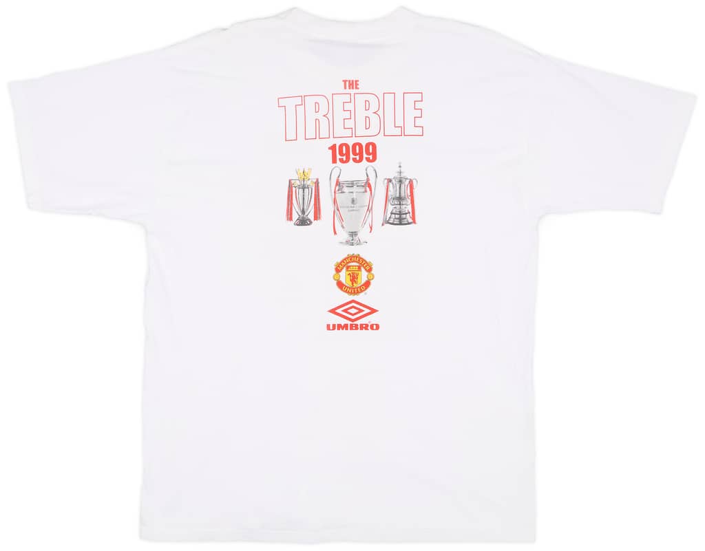 1998-99 Manchester United Umbro Cotton Tee - 8/10 - (XL)