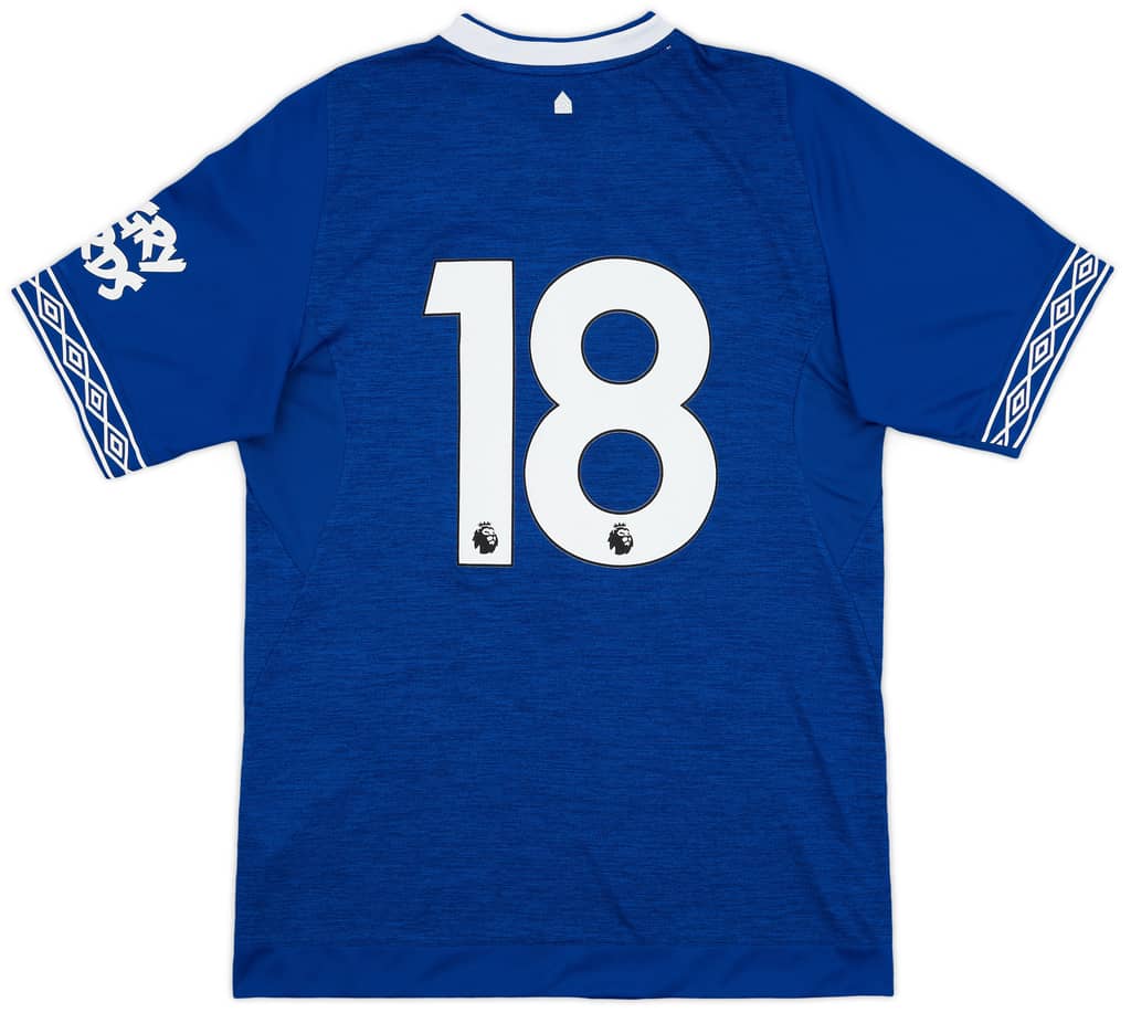 2018-19 Everton Home Shirt #18 - 9/10 - (M)