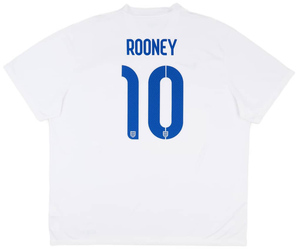 2014-15 England Home Shirt Rooney #10 - 9/10 - (3XL)