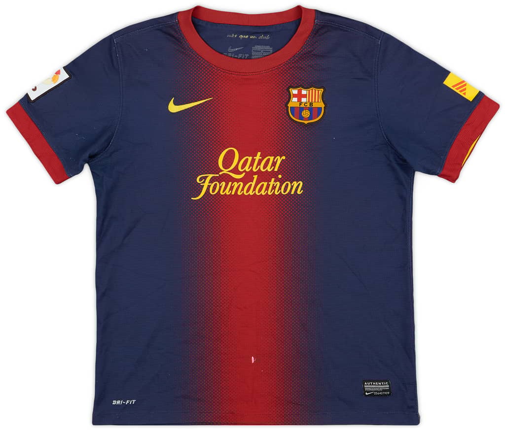 2012-13 Barcelona Home Shirt - 6/10 - (L.Boys)