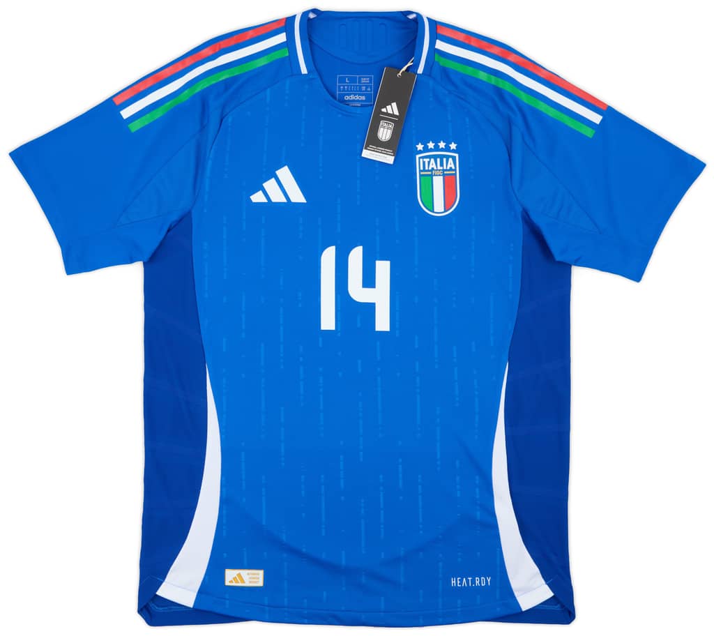 2024-25 Italy Authentic Home Shirt Chiesa #14